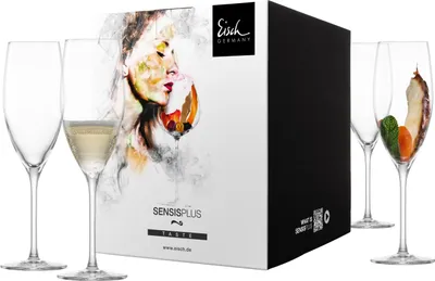 Zdjęcie produktu dla EISCH 4 Champagnergläser 500/71 im Geschenkkarton SUPERIOR SENSISPLUS 25006071