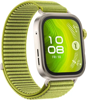 Obrázek produktu pro Huawei Watch FIT4 Pro, 3D tkaný zelený řemínek, titanové tělo, Seiya-B29