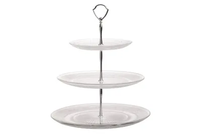 Produktbild von Cosy & Trendy Etagere / Servierturm Retro - Glas - ø 29 cm - 3-stöckig