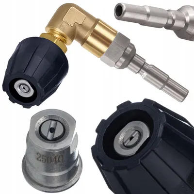 Produktbild von Hochdrucklanze Ersatzteil 90° Mini – Flachdüse M18x1,5 | Metall | Kompatibel mit Kranzle 1050 P TS TST XA15 XA17