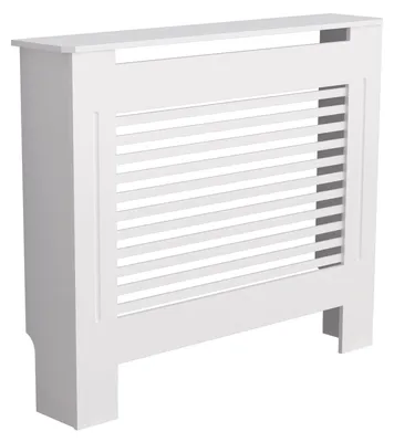 Obrázok produktu pre Moderné biele kryty radiátorov z MDF, 100 cm