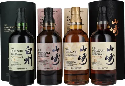 Produktbild von Suntory TSUKURIWAKE SELECTION Set 2024 48% Vol. 4x0,7l in Geschenkbox