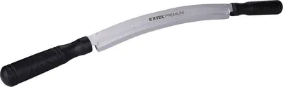 Zdjęcie produktu dla Nóż zakrzywiony Extol Premium 8812303, z rękojeścią z tworzywa sztucznego, długość ostrza 605/300 mm