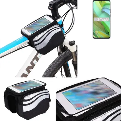 Produktbild von K-S-Trade Rahmentasche Fahrrad-Halterung kompatibel mit Motorola Edge 2022 Rahmenhalterung Fahrrad Handyhalterung Fahrradtasche Handy Smartphone