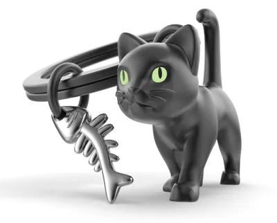 Obrázek produktu pro Metalmorphose Klíčenka - Černá kočka