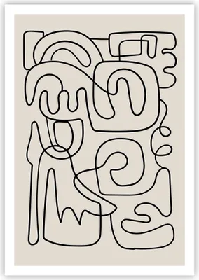 Produktbild von Poster - Poster ohne Rahmen - Linien Figuren Formen - 70x100 cm - Wand Bild - Wanddeko - Wandbilder - Kunstposter - Wandposter - Bilder - Kunstdruck - Wanddekoration - Wandbild - P2XPA70x100-5121