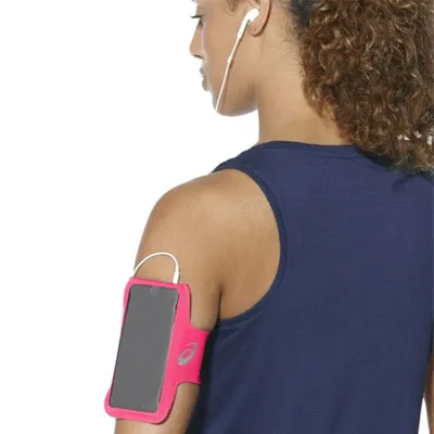 Produktbild von Sportovní náramek na ruku s výstupem na sluchátka Asics MP3 Arm Tube Růžový