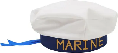 Produktbild von Mom Vom Schiffsjungen 58 Cm Hutkostüm Weiß  Weiß One Size