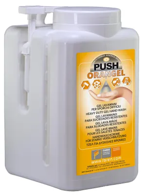 Immagine prodotto di crema lavamani gel abrasiva 'push orangel' 5000 ml - con dosatore