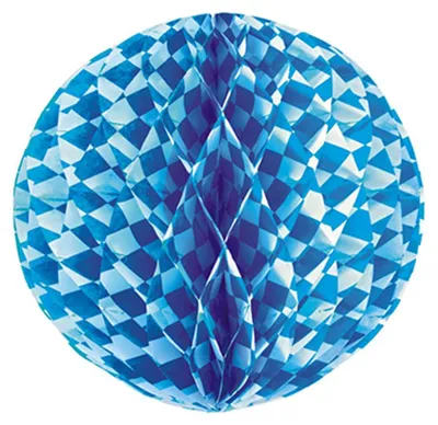 Zdjęcie produktu dla Papstar Wabenball Bayrisch Blau entflammbar Durchmesser 30cm 18755