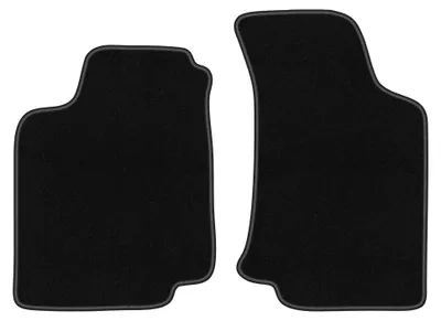 Image de Tapis avant en moquette pour Volkswagen Golf III 1993-2002 (cabriolet/à hayon/break) – 2 pièces, noirs, sur mesure – Wielganizator BASIC