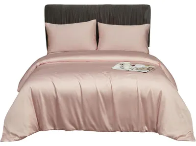 Produktbild von Bettwäsche-Set 3-teilig 240 x 260 cm 2 Kissen 65 x 65 cm Rosa