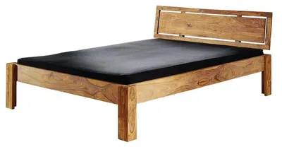 Produktbild von MASSIVMOEBEL24.DE Bett Sheesham 180x200x83  braun geölt NATURE BROWN #522