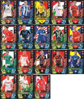 Immagine prodotto di Topps Match Attax - 2019/20 - Tutti i 18 giocatori nazionali - Numero da 388 a 405