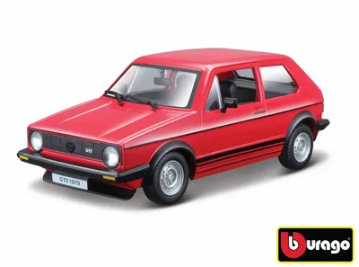 Obrázek produktu pro BBURAGO Volkswagen Golf Mk1 GTI (1979) 1/24, Model klasického automobilu, Sestavený, 1:24, Volkswagen Golf Mk1 GTI, Jakékoliv pohlaví, Červená