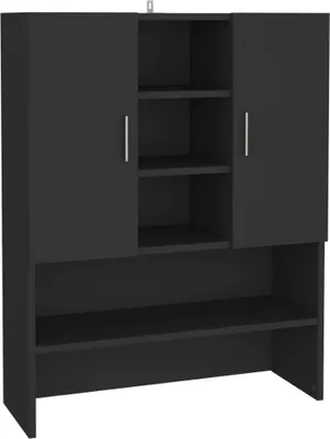 Obrázok produktu pre vidaXL Skriňa na práčku čierna 70,5x25,5x90 cm