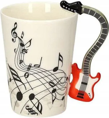 Zdjęcie produktu dla Kubek muzyka - GITARA CZERWONA
