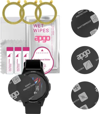 Produktbild von apgo 3 Stück Schutzglas, Matt, kompatibel mit Vector Smart VCTR-00-02 Smartwatch, Hybrid 8H, Ersatz für Hartglas, Displayschutzglas, Bildschirmschutz, Displayschutz, kratzfest