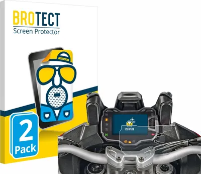 Produktbild von 2x BROTECT Schutzfolie für Ducati Multistrada 1200 2015+ Tachoanzeige Displayschutz Displayschutzfolie Folie Matt Entspiegelungsfolie