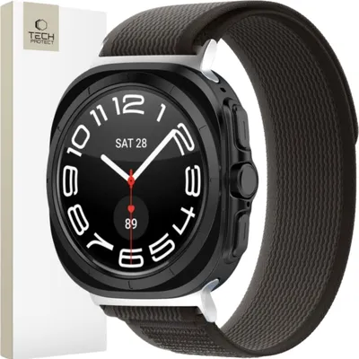 Obrázok produktu pre Tech-Protect Nylonové Hodinky Samsung Galaxy Ultra (47 Mm) Čierna/Oranžová