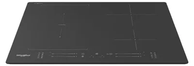 Produktbild von Whirlpool WF S7560NE BM, Schwarz, Integriert, 60 cm, Zonen-Induktionskochfeld, Glaskeramik, 4 Zone(n)