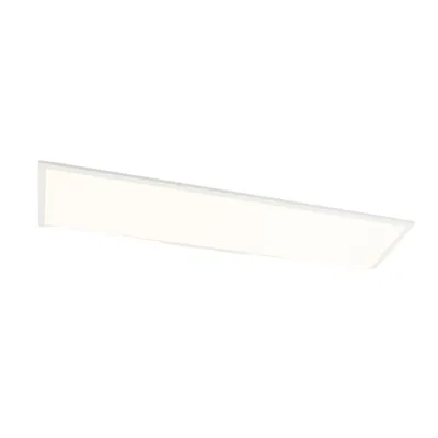 A long, rectangular LED panel light is shown against a white background.