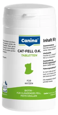 Produktbild von 50 g Canina Cat Fell O.K. Tabletten Katze
