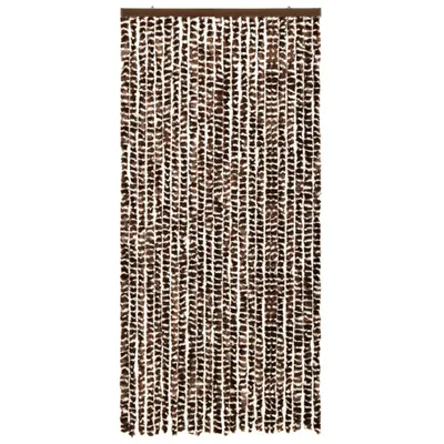 Produktbild von Insektenschutz-Vorhang Braun und Weiß 100x220 cm Chenille