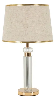 Produktbild von Tischlampe Mauro Ferretti Prague, E27, goldfarben, Durchmesser 30 cm, Höhe 52,5 cm