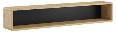 Produktbild von Wandregal Raven Schwarz und Holz