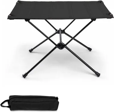 Produktbild von Campingtisch, klappbar - Kleiner Outdoor-Tisch - Für Abenteuer im Freien - Einteilige Rahmenkonstruktion - 60 x 40 x 39,5 cm - Schwarz