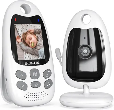 Produktbild von Babyphone, tragbare Vox-Funktion, Temperatursensor, 2,4 GHz BOIFUN Smart Standby Babyphone, Walkie-Talkie, Schlaflied