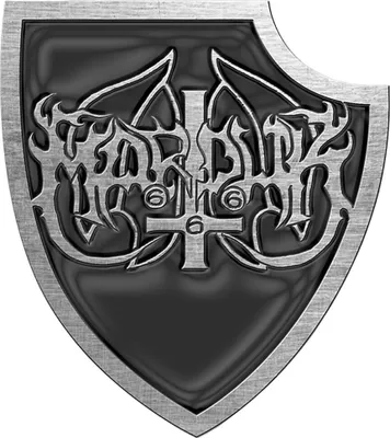 Image de Marduk - Armoiries - Badge, émail RO8479 (Taille unique) (Noir/argent)
