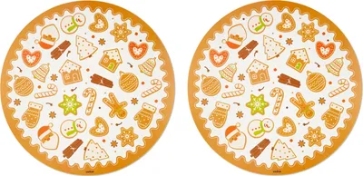 Image de Excelsa set de table rond Set 2 Wonderful Ginger Polypropylène coloré