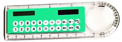 Produktbild von Multifunktions-Taschenrechner mit Solarfunktion, großem Display, 3-in-1-Solarlineal (10 cm lang) für die Schule