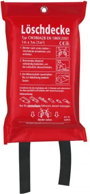 Produktbild von Löschdecke "Fire Protect" 1 x 1 m Hygostar 20 Stück