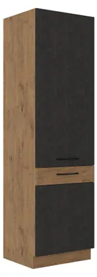 Produktbild von Vigo Hochschrank 60 cm Eiche Lancelot Matera Grau Küchenzeile Küchenblock Küche