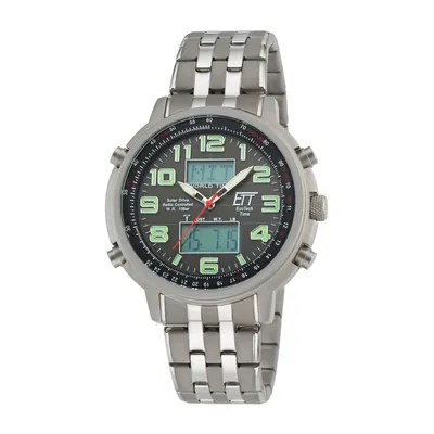 Obrázok produktu pre Pánske solárne a rádiom riadené hodinky - Eco Tech Time Model: EGS-11302-22M