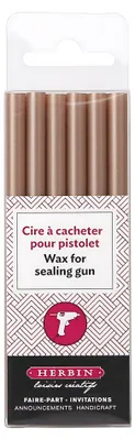 Image de Cire en bâtonnets Herbin, 6 pièces, or rose