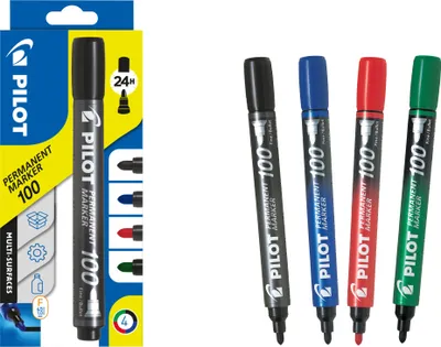 Produktbild von Permanent Marker 100 1.0 (F) 4er Set