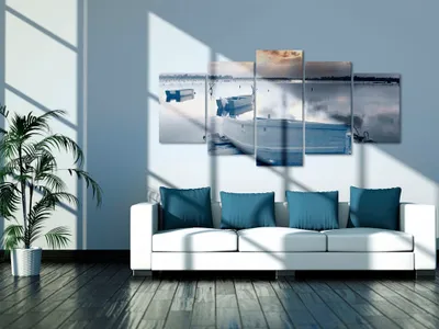 Image de Tableau acoustique Nature 200 x 100 cm Tableaux Mousse acoustique Absorbeur acoustique haute performance Isolation acoustique Toile 5 pièces Tableau mural Acoustique intérieure Isolation acoustique 030212-32