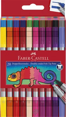 Image de Faber DUO Painter à deux pointes fibreuses 20 pièces