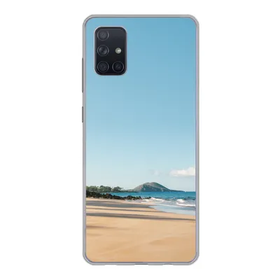 Produktbild von MuchoWow® Handyhülle Schutzhülle Hülle für Samsung Galaxy A71 Strand - Sommer - Palmen Silikon Softcase Handy Hülle - Kartenbesitzer
