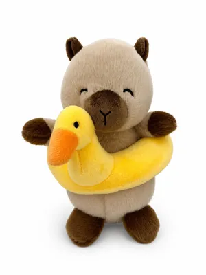Produktbild von Capybara im Schwimmring Kuscheltier 20 cm Plüsch-Capybara Stofftier Weiches Kawaii Geschenk für Kinder