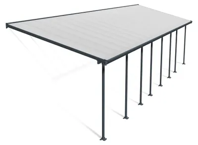 Produktbild von Palram - Canopia Aluminium Terrassenüberdachung Feria Anthrazit 295x1156x305 cm