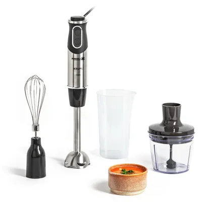 Zdjęcie produktu dla Krups Perfect Mix HZ6568, Blender immersyjny, 0,8 l, Funkcja pulse, 1000 W, Czarny, Stal nierdzewna