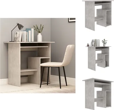 Produktbild von vidaXL Schreibtisch Betongrau 80x45x74 cm Holzwerkstoff -  Schreibtische