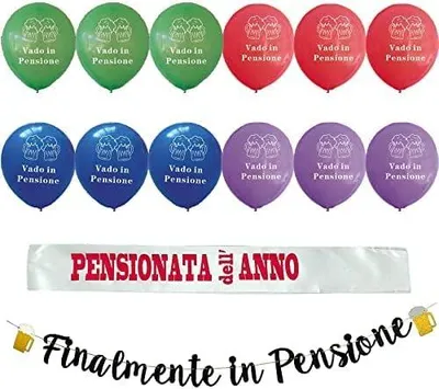 Immagine prodotto di Decorazione per pensionamento, leggera, adatta per celebrazioni, 1 pezzo