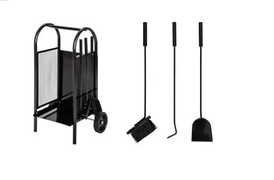 Immagine prodotto di J.A.D. Tools 10122 Utensili per caminetto con vassoio
