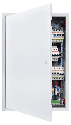Zdjęcie produktu dla Panel Rewizyjny Vevor 642X438 Mm Ocynkowane Drzwi Zamek Szczelinowy